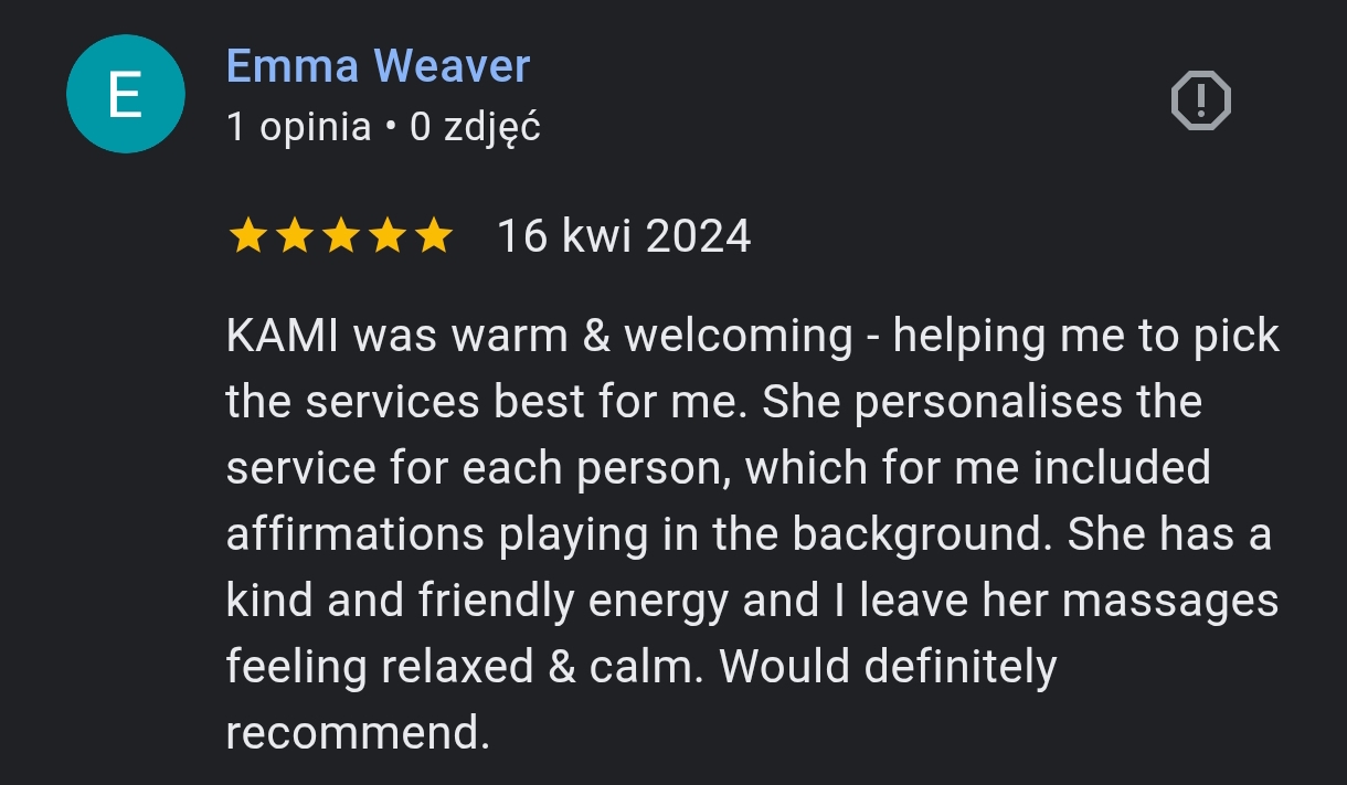 Emma Weaver — 5-star Google review